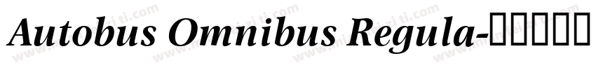 Autobus Omnibus Regula字体转换